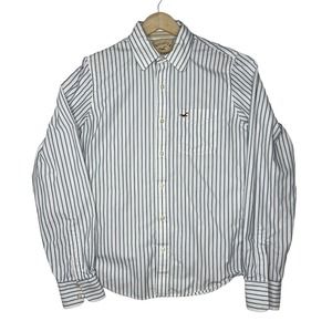 Hollister California Men's Long Sleeve Button Down Shirt Size Large Cotton